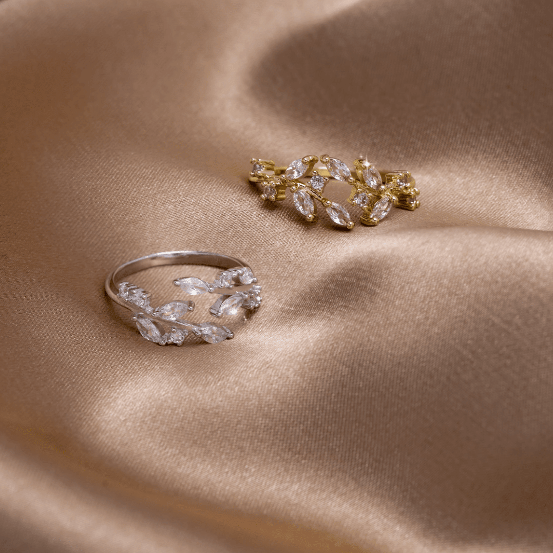 Fleur Leaf Ring - Ring - Lelice Jewelry
