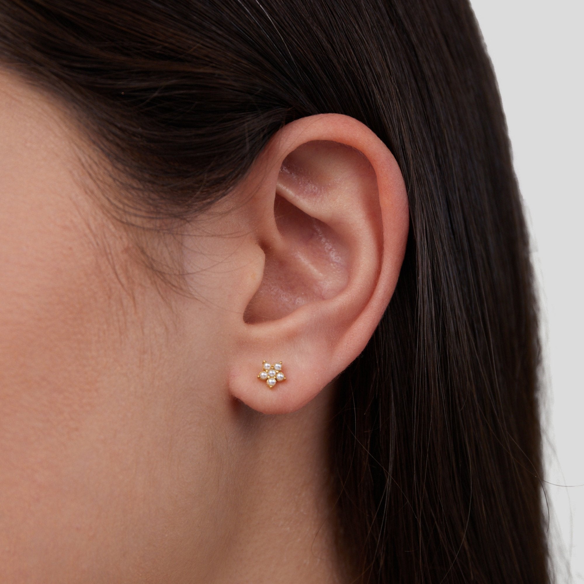 Fleur Pearl Earrings - Earrings - Lelice Jewelry