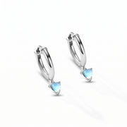 Lelice Florence Silver Hoops in silver on a white background