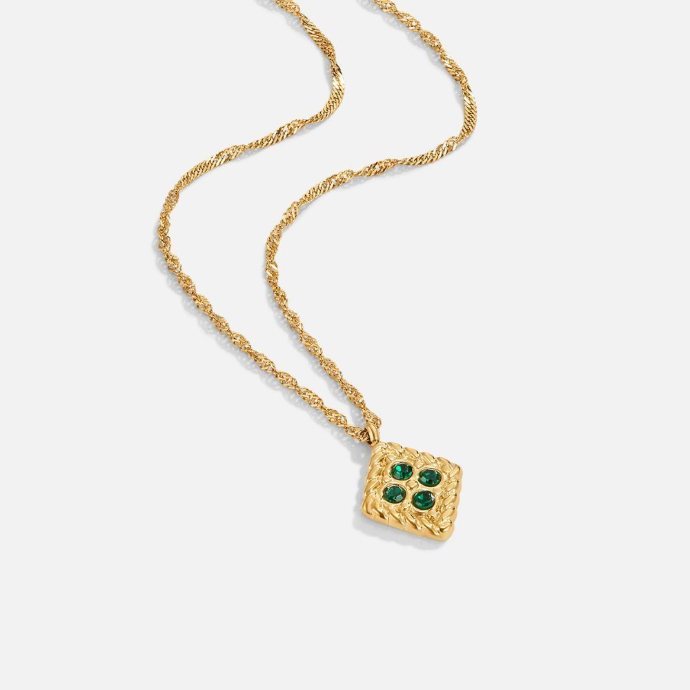 Geneviève Emerald Necklace - Necklace - Lelice Jewelry