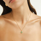 Geneviève Emerald Necklace - Necklace - Lelice Jewelry