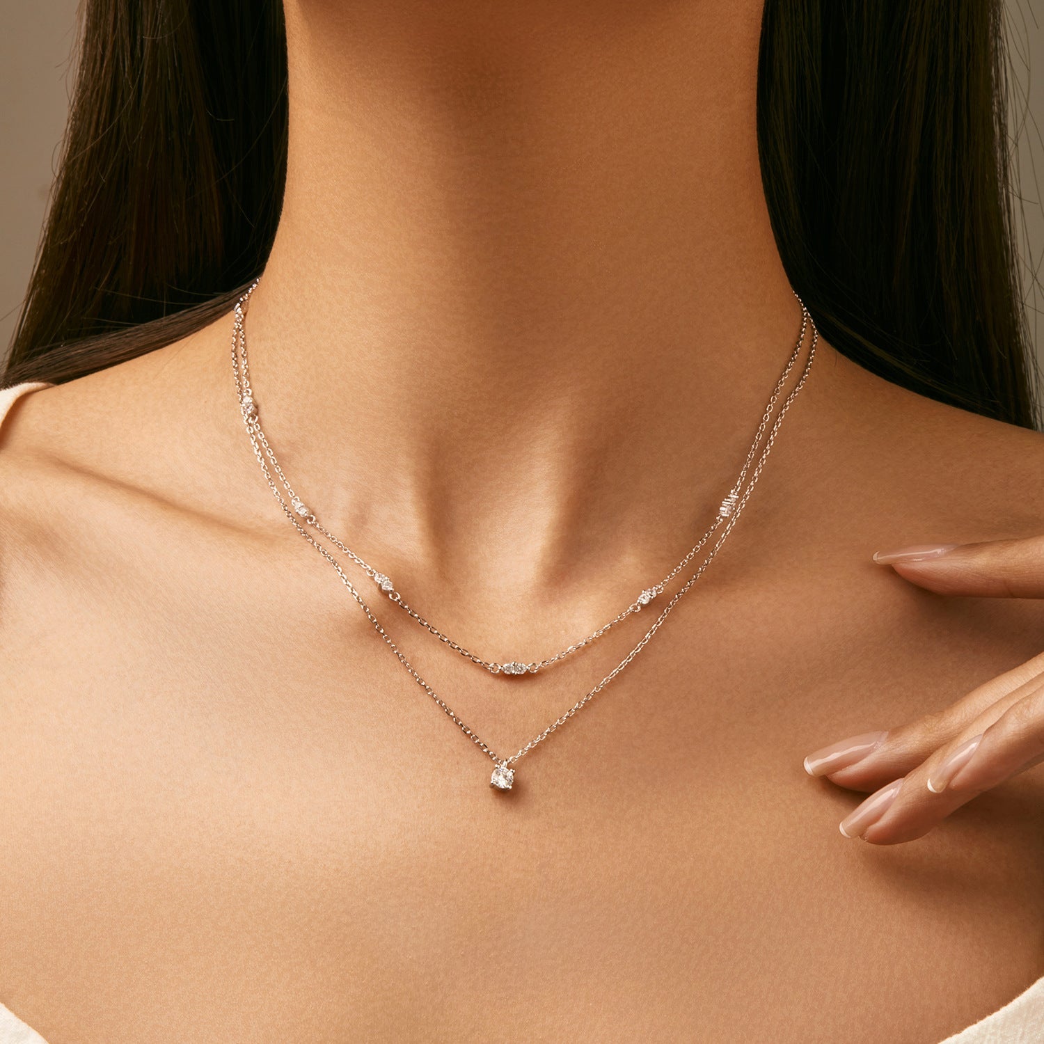 Grace Silver Necklace - Lelice Jewelry