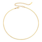 Lelice Harper Herringbone Necklace in gold on a white background