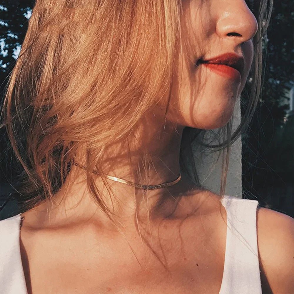 Harper Herringbone Necklace - Lelice Jewelry