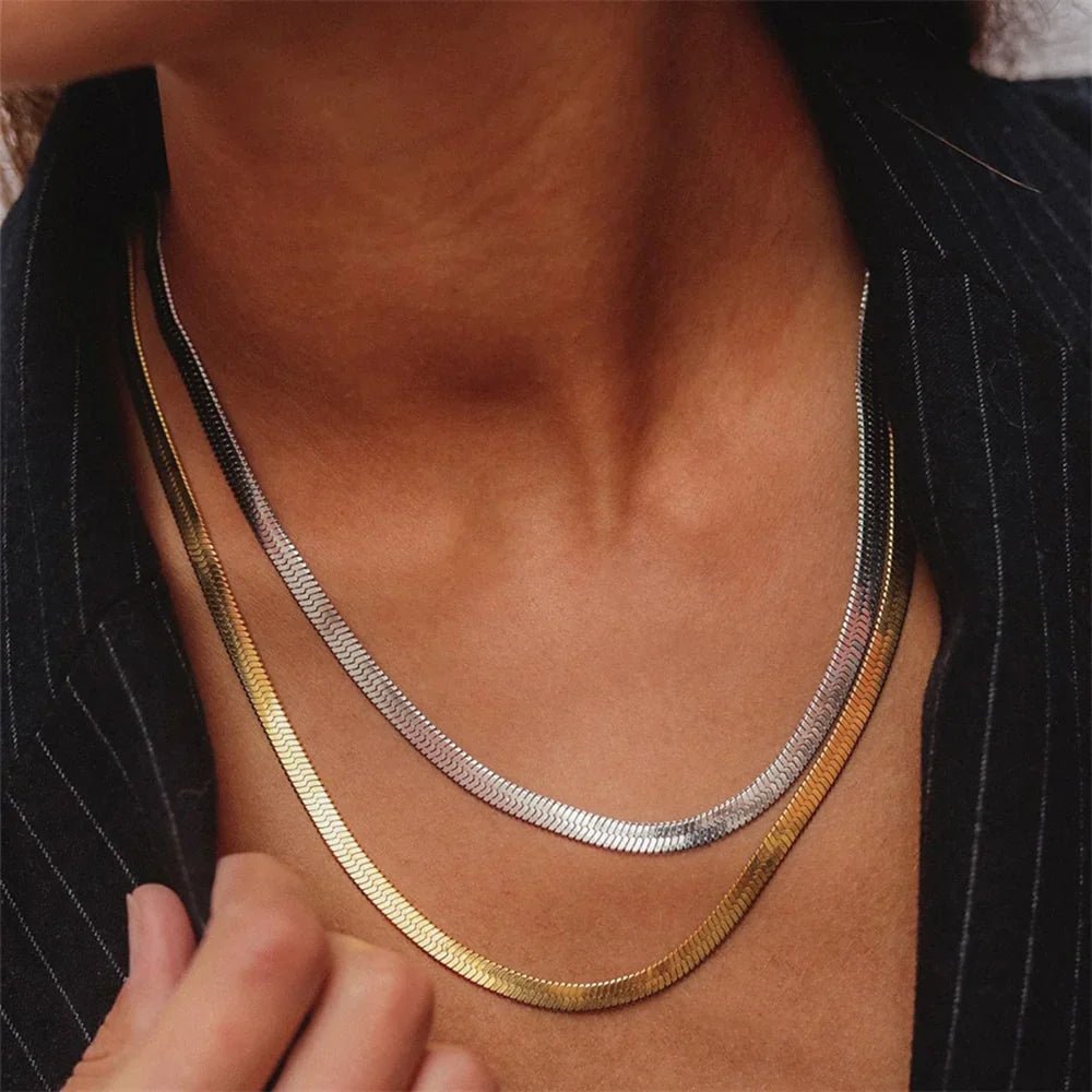 Harper Herringbone Necklace - Lelice Jewelry