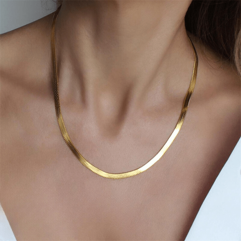 Harper Herringbone Necklace - Lelice Jewelry