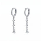 Lelice Héloïse Silver Drops in silver on a white background