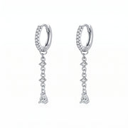 Lelice Héloïse Silver Drops in silver on a white background