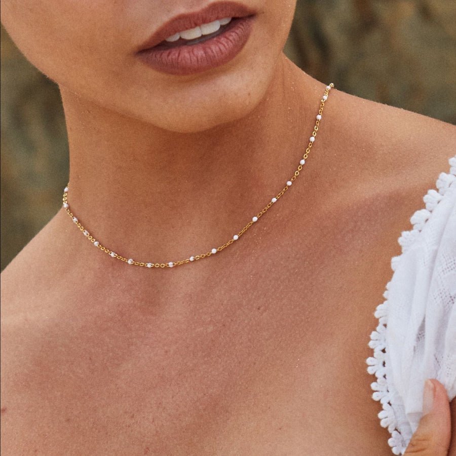 Ibiza Beaded Choker - Necklace - Lelice Jewelry