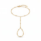 Lelice Inès Chain Bracelet in gold on a white background