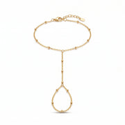 Lelice Inès Chain Bracelet in gold on a white background