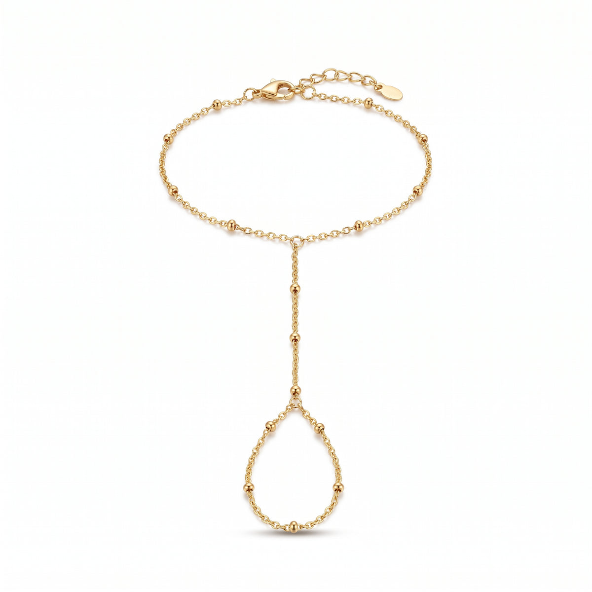 Lelice Inès Chain Bracelet in gold on a white background