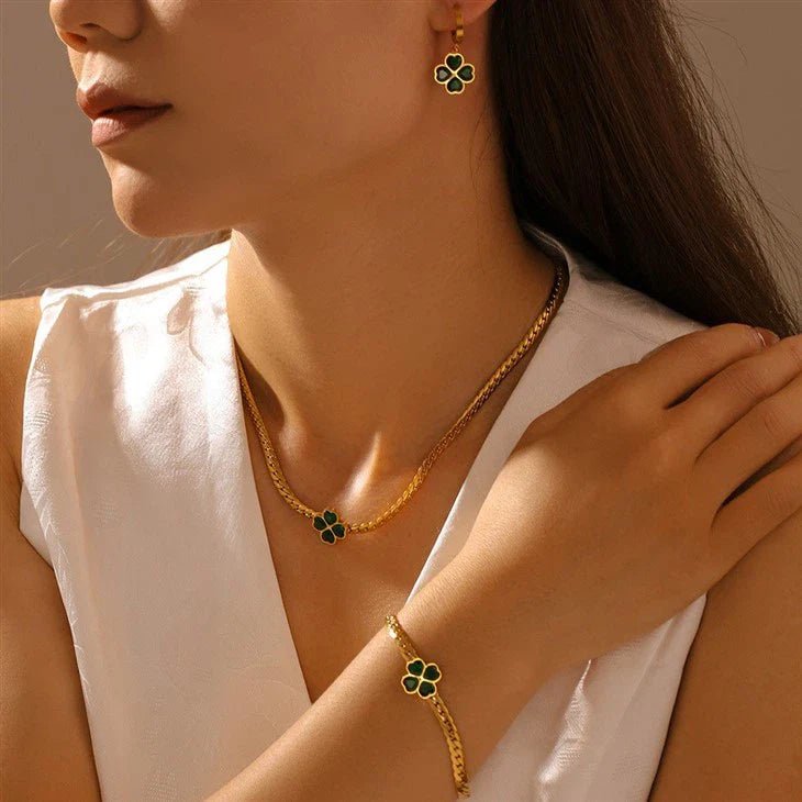 Ivy Clover Bracelet - earrings - Lelice Jewelry