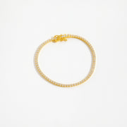 Lelice Julia Tennis Bracelet in gold on a white background