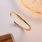 Juliette Gold Bangle - Lelice Jewelry