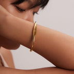 Juliette Gold Bangle - Lelice Jewelry