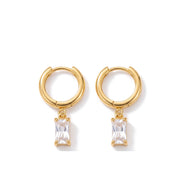 Lelice Justine Crystal Drops in gold on a white background