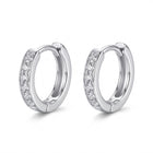 Lelice Kaia Hoop Earrings in silver on a white background
