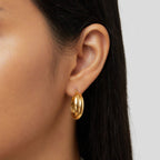 Kate Sleek Hoops - Earrings - Lelice Jewelry