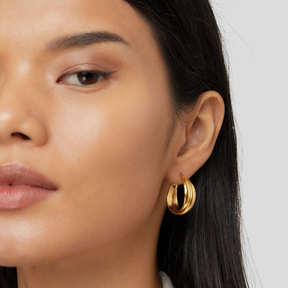 Kate Sleek Hoops - Earrings - Lelice Jewelry