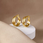 Kate Sleek Hoops - Earrings - Lelice Jewelry