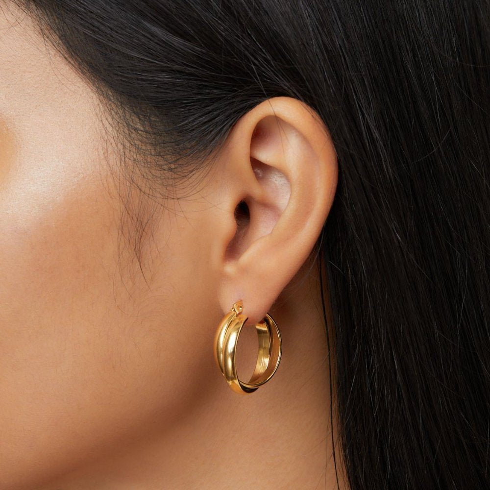 Kate Sleek Hoops - Earrings - Lelice Jewelry