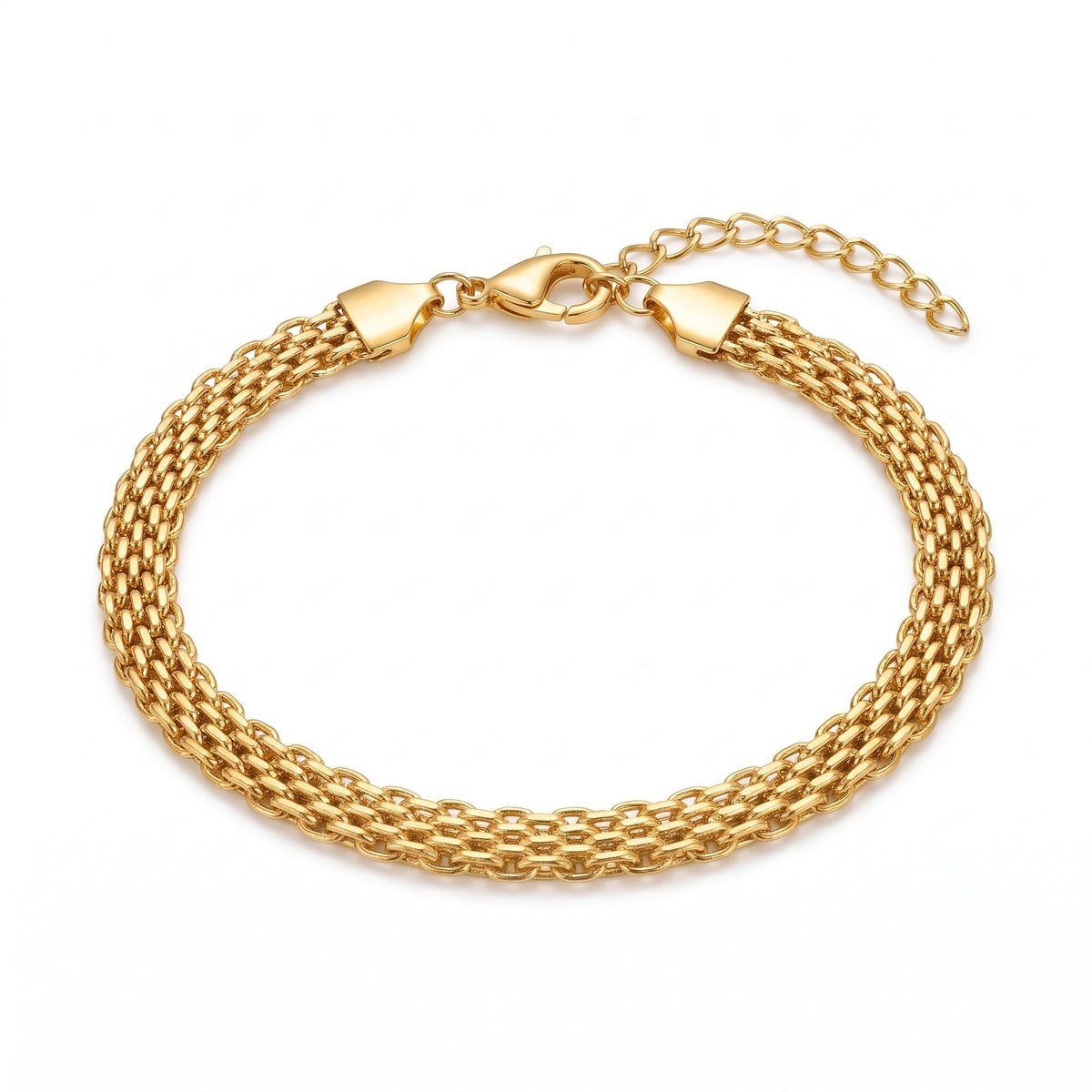 Lelice Léa Chain Bracelet in gold on a white background