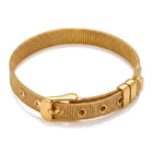 Lelice Celeste Sleek Bracelet in gold on a white background