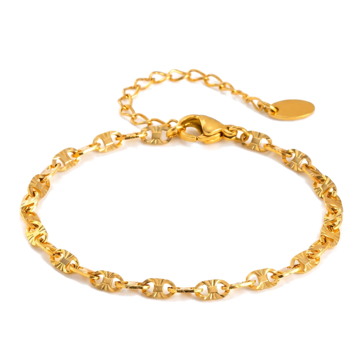 Lelice Heritage Mariner Bracelet in gold on a white background