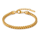 Lelice Monaco Spiga Bracelet in gold on a white background