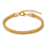 Lelice Monaco Spiga Bracelet in gold on a white background