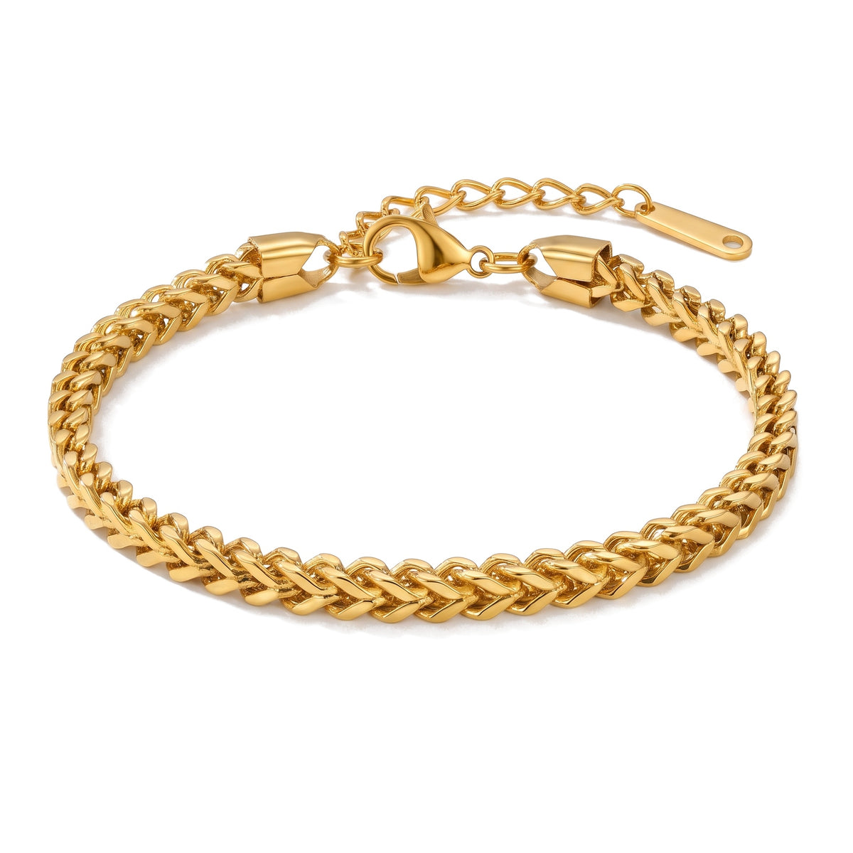 Lelice Monaco Spiga Bracelet in gold on a white background