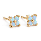 Lelice Lily Crystal Studs in gold on a white background