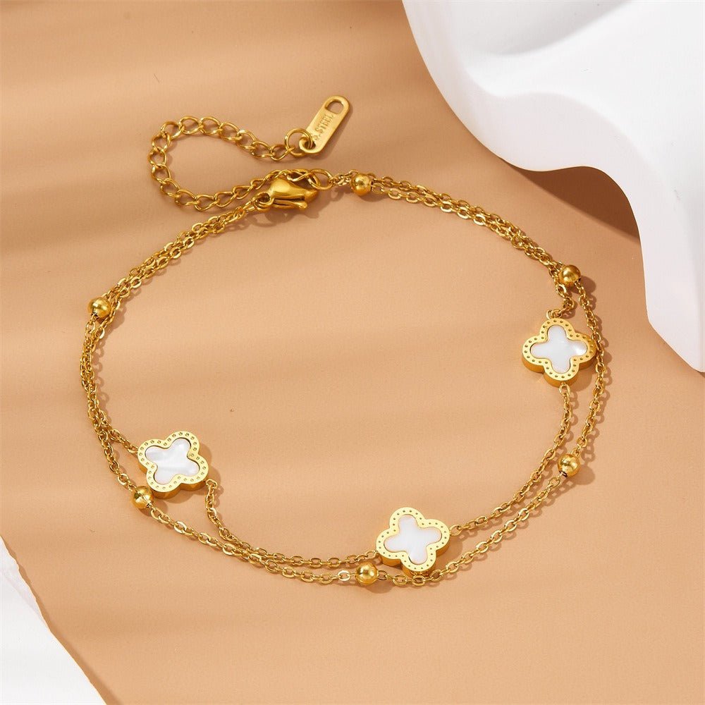 Lise Clover Anklet - Anklet - Lelice Jewelry