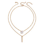 Lelice Livia Layered Necklace Set in gold on a white background