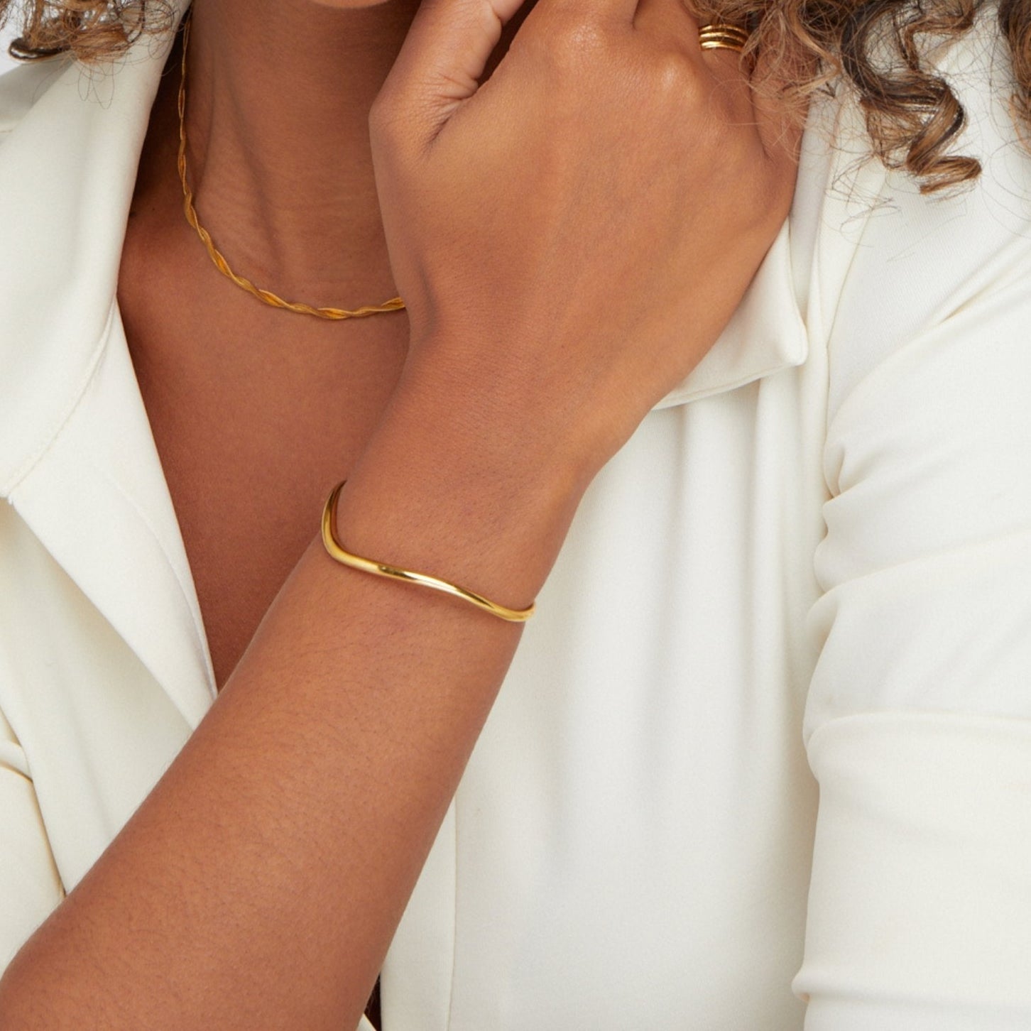 Lucille Gold Bracelet - Bracelet - Lelice Jewelry