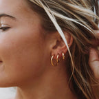 Lucy Round Hoops - Lelice Jewelry