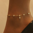 Maëva Clover Anklet - Anklets - Lelice Jewelry