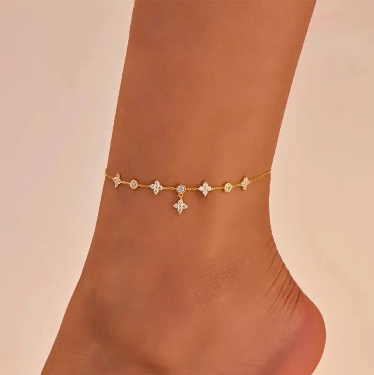 Maëva Clover Anklet - Anklets - Lelice Jewelry