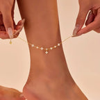 Maëva Clover Anklet - Anklets - Lelice Jewelry