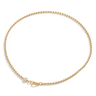 Lelice Maeve Classic Necklace in gold on a white background
