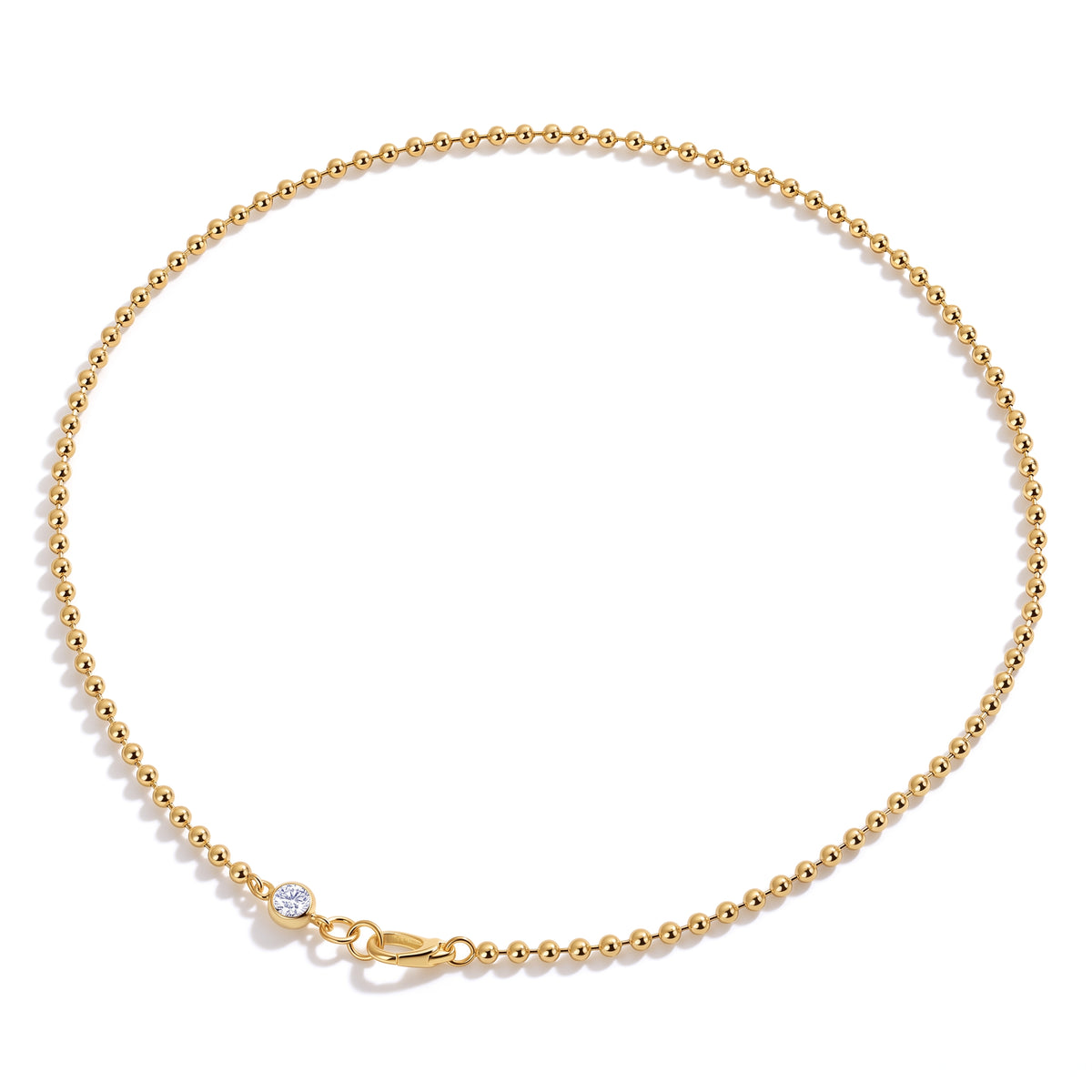 Lelice Maeve Classic Necklace in gold on a white background