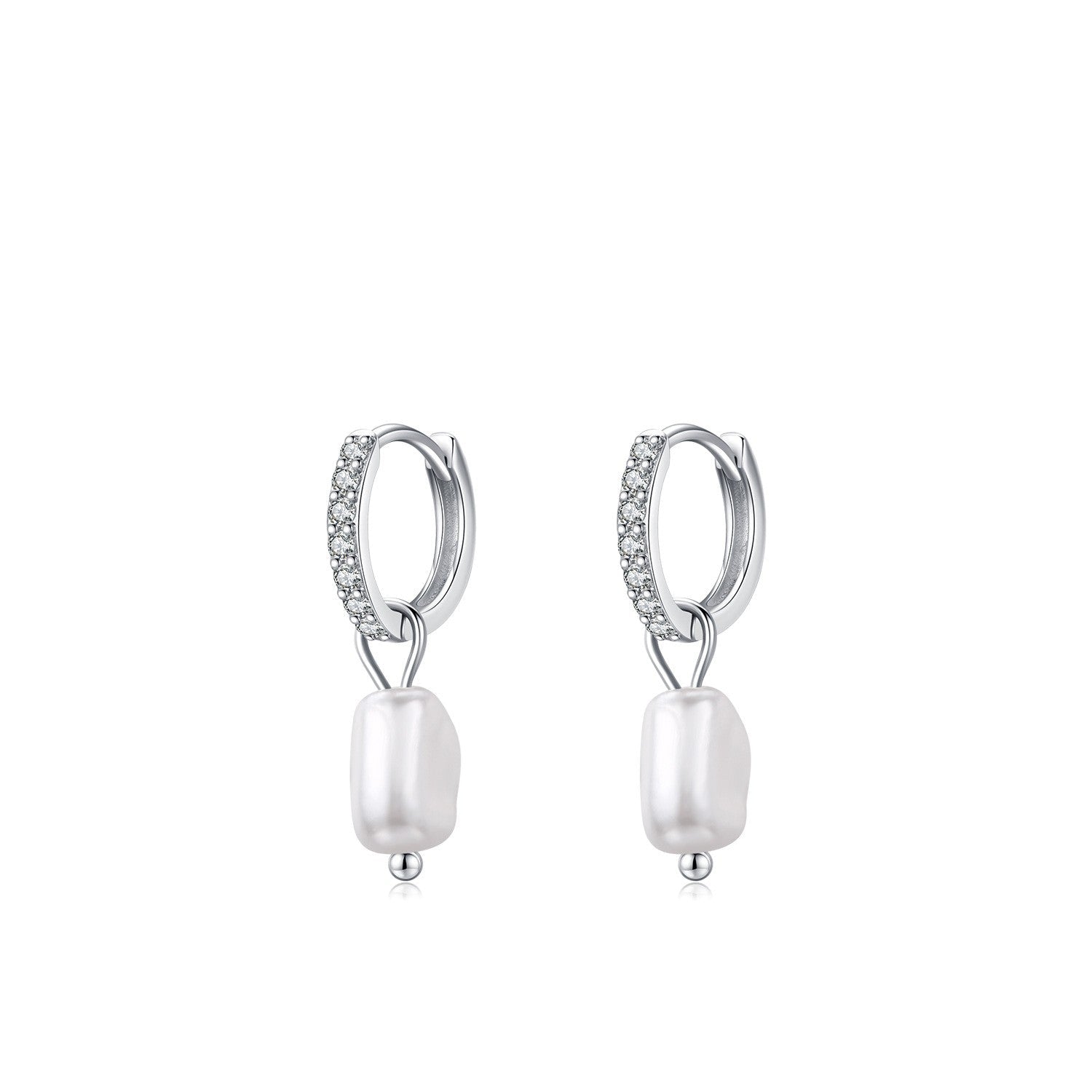 Margo Silver Huggies - Lelice Jewelry