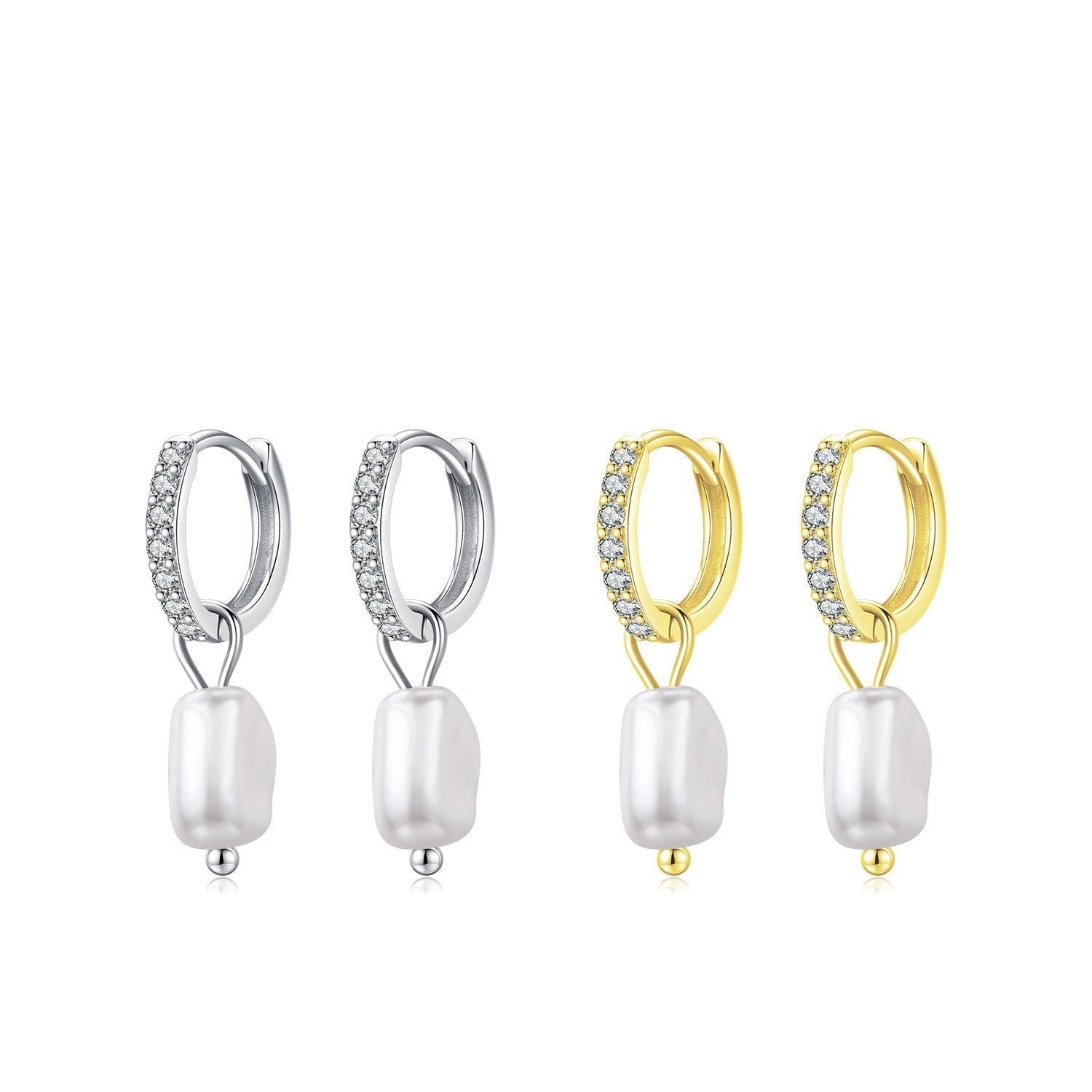 Margo Silver Huggies - Lelice Jewelry