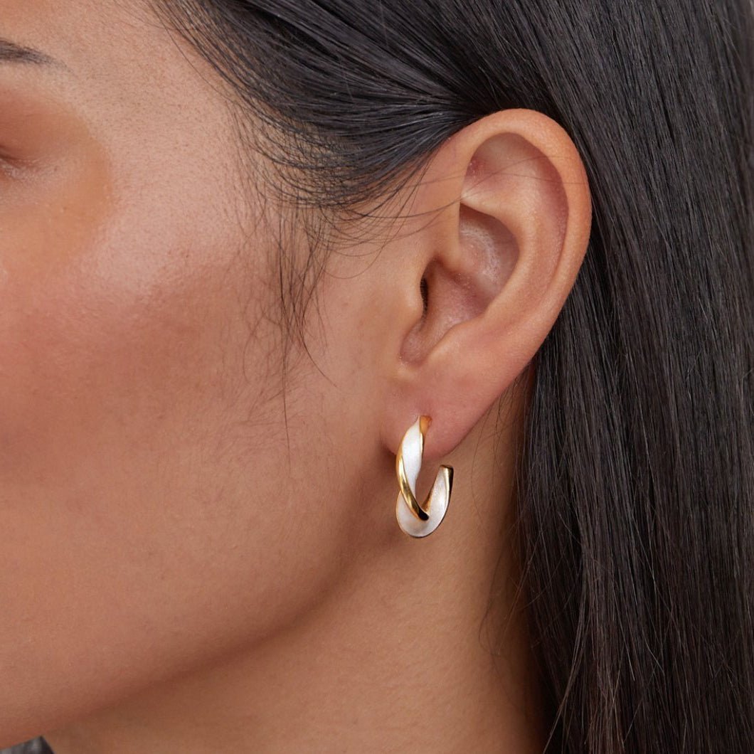 Margot Twist Hoops - Earrings - Lelice Jewelry
