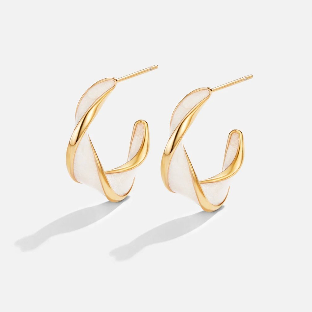 Margot Twist Hoops - Earrings - Lelice Jewelry