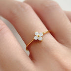 Mathilde Clover Ring - Ring - Lelice Jewelry