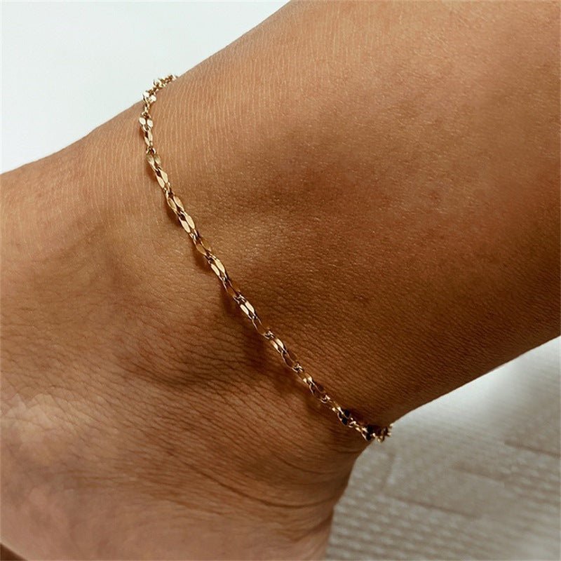 Maya Chain Anklet - Lelice Jewelry