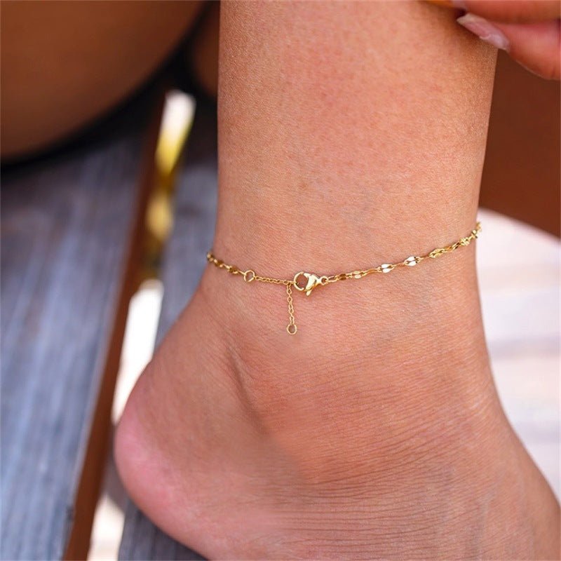 Maya Chain Anklet - Lelice Jewelry