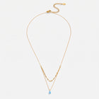 Lelice Naxos Opal Necklace in gold on a white background